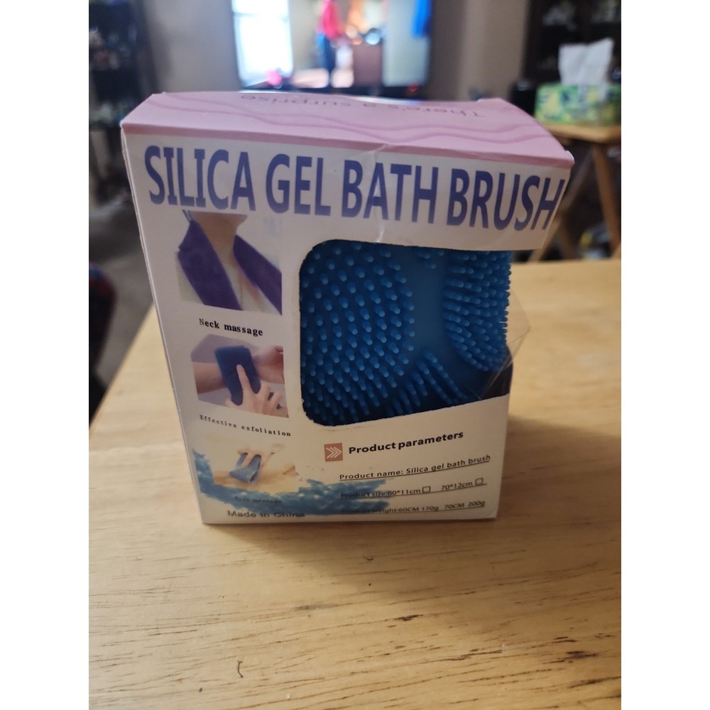 Silica gel bath brush
